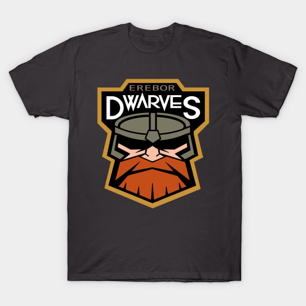 Dwarves Sports Logo T-Shirt by queennerdco